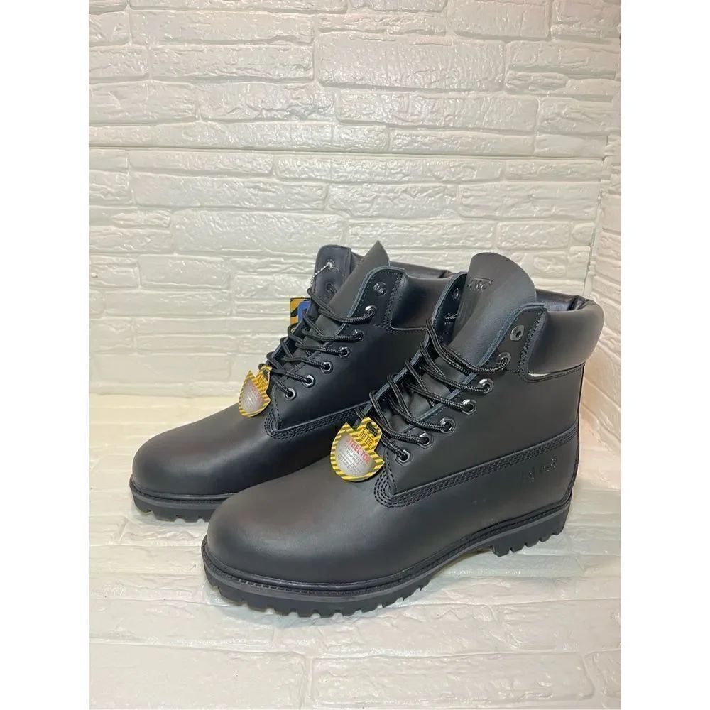 Ad Tec MEN'S 8" COMPOSITE TOE WATERPROOF Black Work boots